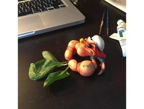 popeye sailor crab creatures 3d print model - Mito3D