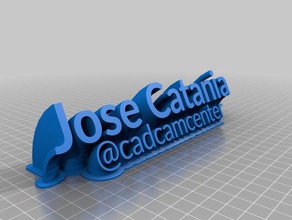 jose catania office personalizado 3d print model - Mito3D