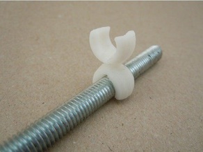 m8 threaded rod clip vertical ball joint diy 3d print model - Mito3D