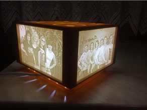 lithophane lamp other light stand support 3d print model - Mito3D