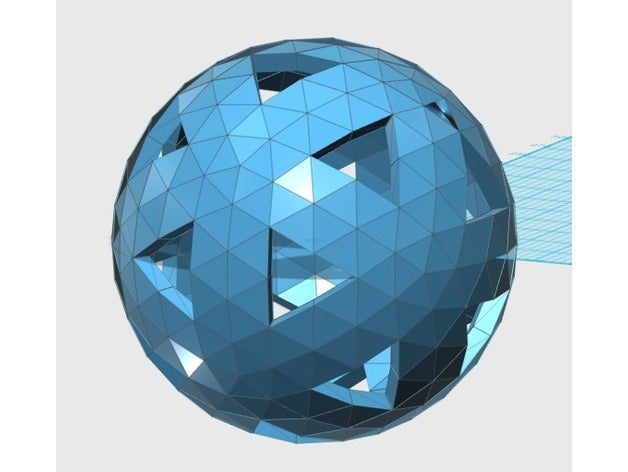 geodesic5vspherepattern001 math Kunst 3D print model - Mito3D