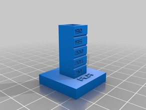 meine angepasste Temperatur-Kalibrierung-test costumizable 3d drucken tests 3d print model - Mito3D