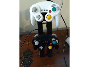 game cube controller stand jogos nintendo rack vídeo do jogo 3d print model - Mito3D