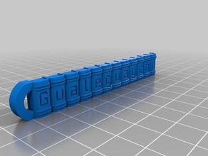 gualeguaychucubitos i portachiavi personalizzato 3d print model - Mito3D