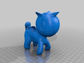 toki doki unicorno animals cute static statue tokidoki unicorns 3d print model - Mito3D