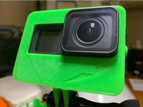 v3 gopro hero 7 360&deg case micro sd slot camera black cover face gopro7 hero7 holder lid mount 3d print model - Mito3D