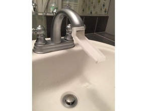 faucet extender bathroom 3d print model - Mito3D