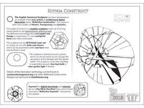 echoflowerssophia constructassembly instrucciones del kit de 8 a4 impresión jpeg matemáticas arte 3d print model - Mito3D