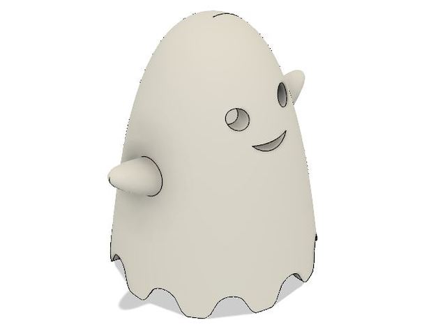 ghost sculture supporto di candela halloween decorazione 3D print model - Mito3D