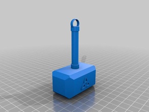 mjolnir keychains thor thors hammer 3d print model - Mito3D