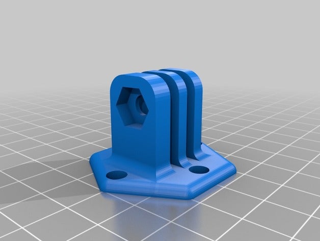 gopro mount fotocamera 3D print model - Mito3D