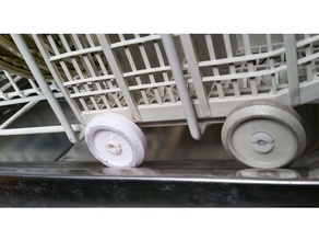 roda máquina de lavar louça cesto substituição partes miele miele, siemens 3d print model - Mito3D