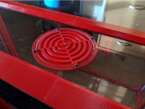 açık yuvarlak delik kaydırın 3d yazıcı aksesuarlar kasa havalandırma fan kanalı ısıtmalı muhafaza 3d print model - Mito3D