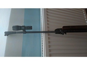 rifle flashlight mount 15mm 25mm sport outdoors holder gun torch weapon 3d print model - Mito3D