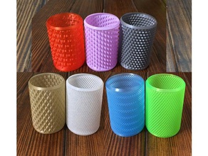 more beer cozies vase mode kitchen dining 12 oz can cozy cup heart holder huggie koozie pen pencil spiral spiralize 3d print model - Mito3D
