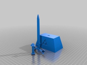 master sword stone 3d printing mastersword model stl zelda 3d print model - Mito3D