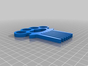 brass knuckles-Kamm andere 3d print model - Mito3D