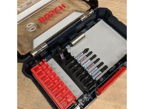 bosch custom case system insert tool holders boxes hex bit storage 3d print model - Mito3D