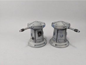 sci-fi anti-speeder turret damaged toy game accessories 28mm 32mm 40k boardgame gaming hoth imperial laser legion terrain rebels rebel alliance roleplaying rpg scatter science fiction scifi songoland starwars star wars tabletop wargaming warhammer 3d print model - Mito3D