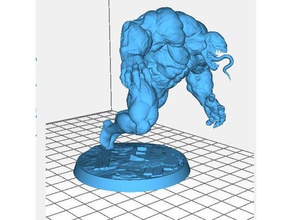 venom hollow resin base games 3d print model - Mito3D