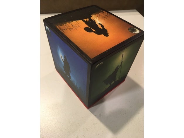 magnetic deck box Spiele Magie sammeln mtg 3D print model - Mito3D