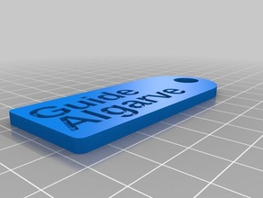 work keytag organization customized 3d print model - Mito3D