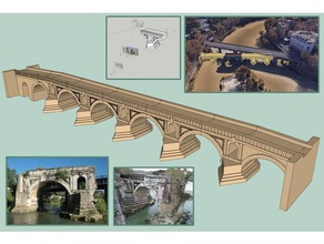 pons aemilius roman bridge digital reconstruction other 3d print model - Mito3D