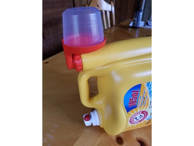 laundry detergent cup drain arm hammer household supplies 3D print model - Mito3D