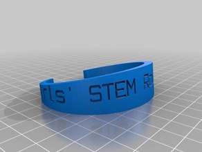 ws girls stem bracelet bracelets customized 3d print model - Mito3D