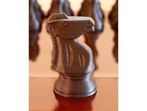 caballero de la torre staunton-ish tablero ajedrez stauntin-ish chess knight staunton-ich 3d print model - Mito3D