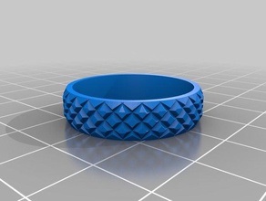 sz 9 zigrinata fidget spinner anello anelli personalizzato 3d print model - Mito3D