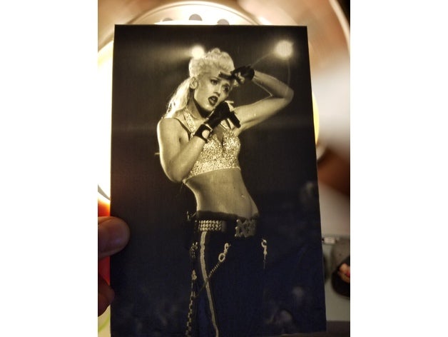 gwen lithophane 2d art led de la musique veilleuse nodoubt sans aucun doute ska stefani 3D print model - Mito3D