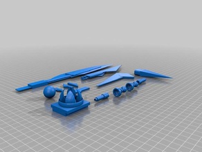 mechagodzilla runner d1 3d printing 3dmodel kaiju master grade mechanical model kit robot scale 3d print model - Mito3D
