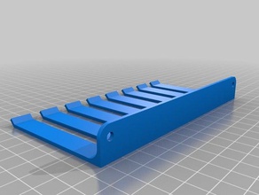 cable organizer 18mm 7x tool holders boxes customized 3d print model - Mito3D