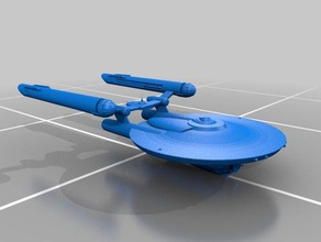 star trek federation ranger class battlecruiser 3d printing starfleet online temporal tos 3d print model - Mito3D