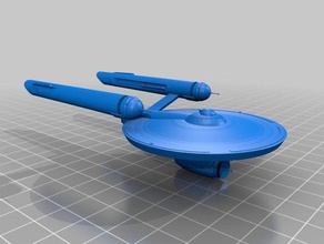 star trek federation pioneer class frigate 3d printing starfleet online tos utility cruiser 3d print model - Mito3D