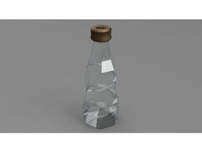 bottle kitchen dining art drink drinking flasche getrnk gewinde gewindeflasche kunst trinken verschliebar 3d print model - Mito3D