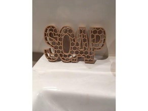 soap holderdish 3d printing beehive hexagon hexagonal dish tray 3d print model - Mito3D