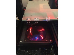 ender 3 de la placa base ventilador parte superior caja 80mm 3d impresora partes creality ender3 caso cubierta 3d print model - Mito3D