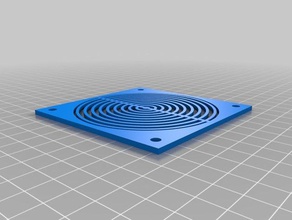 basic 80mm fan cover parts duct pc 3d print model - Mito3D