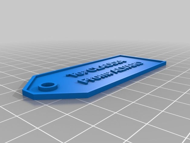 para tarjeta regalo i segni loghi personalizzato 3D print model - Mito3D