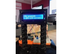 3dx tela de lcd impressão arduino fio 3d print model - Mito3D