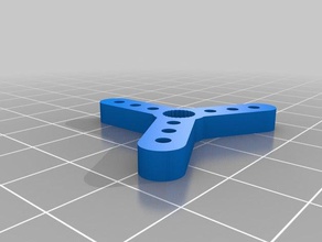 3-arm-servo-horn in der Robotik angepasst 3d print model - Mito3D