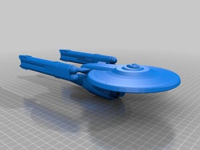 star trek federation atlas class prototype dreadnought cruiser 3d printing starfleet online tos 3d print model - Mito3D