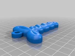 jesse cursive rounded organization customized 3d print model - Mito3D