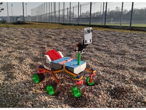 felix curiosity btl remix robotics 9g servo bogie jpl l9110s mars rover n20 nasa pca9685 rocker 3d print model - Mito3D
