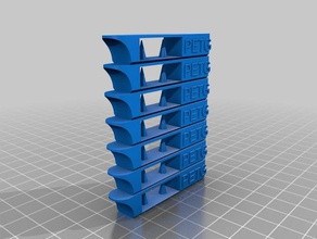 extruder temp tower petg 220-250 3d printing tests customized 3d print model - Mito3D