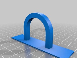 pvc command strip circular hook parts 3m strips circle fitting hanger pipe support 3d print model - Mito3D
