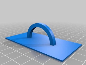 circular gancho de teto usando tiras comando substituição partes 3m 3d print model - Mito3D