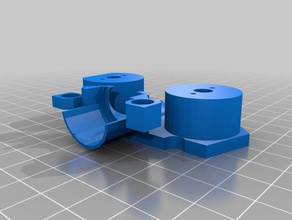 nerf hailfire 43mm flywheel cage v61 3d printing 3d print model - Mito3D